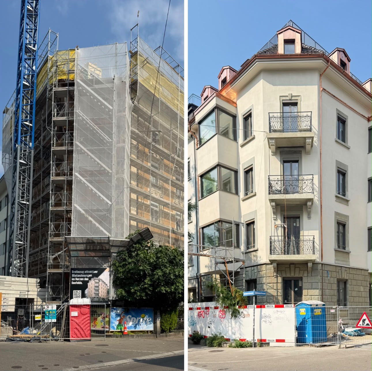 Renovierte Häuser an der Dufourstrasse – ein stiller, aber präziser Qualitätsschub für das Seefeld Renovierte Häuser an der Dufourstrasse – ein stiller, aber präziser Qualitätsschub für das Seefeld