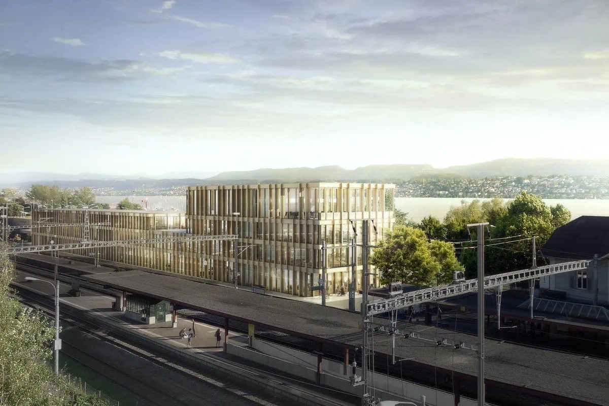 «Vuelo» am Bahnhof Tiefenbrunnen – ein Projekt, das das Quartier langfristig prägen wird «Vuelo» am Bahnhof Tiefenbrunnen – ein Projekt, das das Quartier langfristig prägen wird