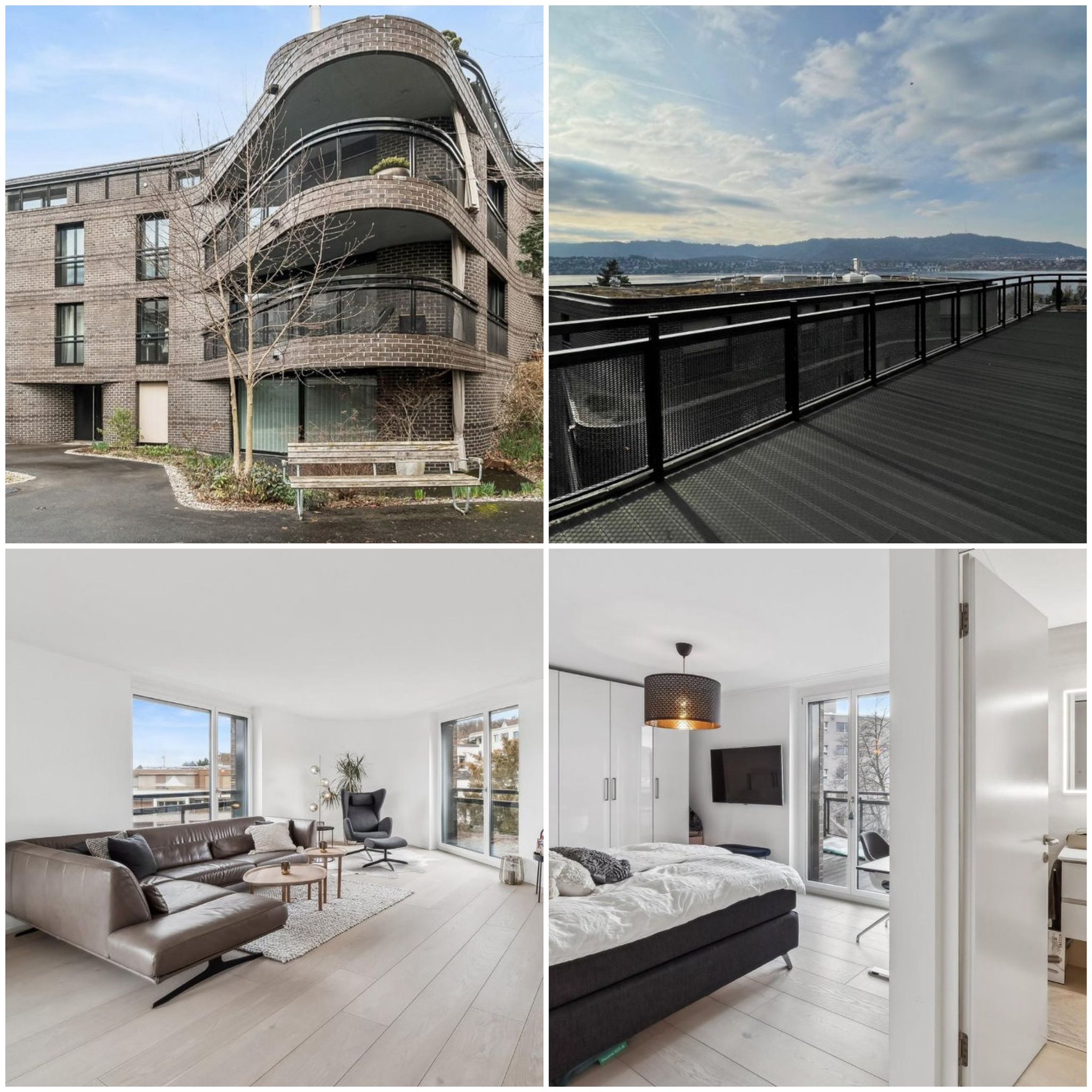 Exklusive 3.5 Zimmer Attika-Wohnung (123 m2) mit traumhafter Seesicht